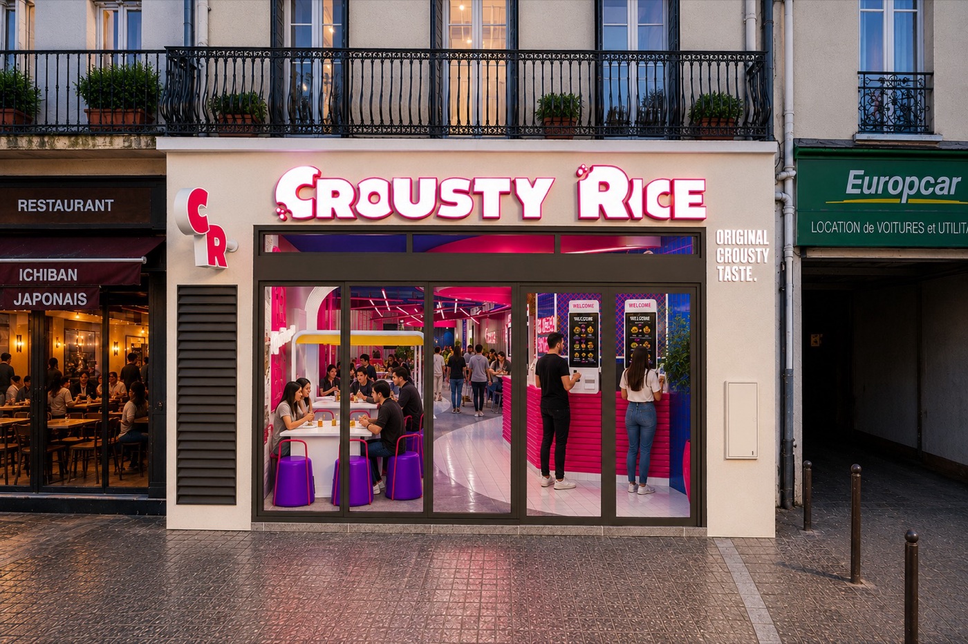 Devanture du restaurant Crousty Rice Agen